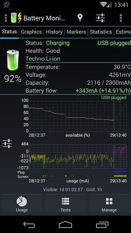 Interfaz de configuración de 3C Battery Manager para programación