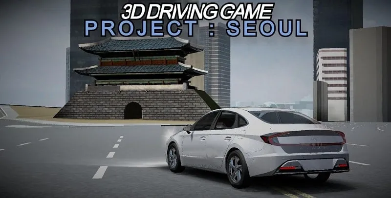 Jogo 3D Driving Game Project: Seoul com dinheiro infinito.