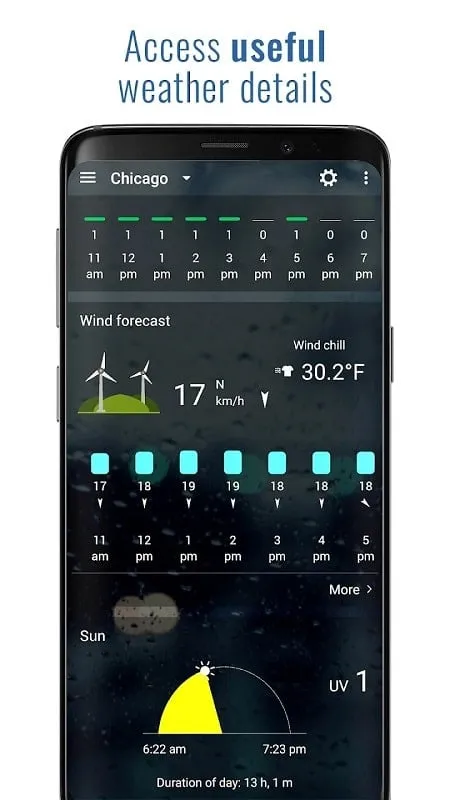Mod 3D Sense Clock Weather exibindo widgets personalizáveis