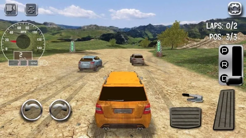 Instalando o 4x4 Off Road Rally 7 Mod APK em um dispositivo Android.