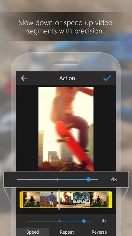 ActionDirector Video Editor MOD APK features overview