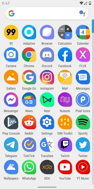 Pack de íconos Adaptive para Android