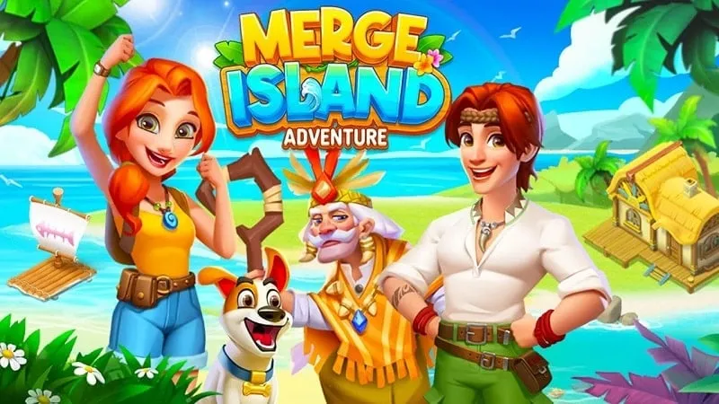 Starting a new game in Adventure Island Merge