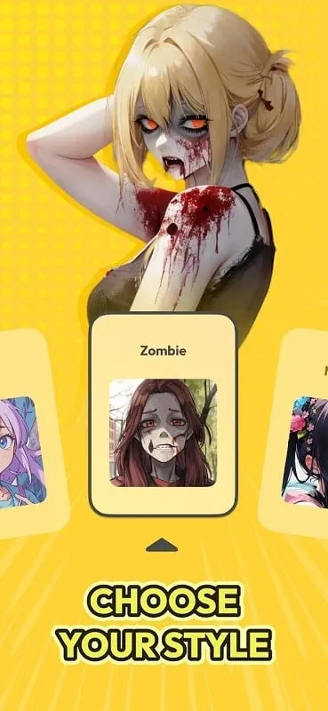 AI Anime Filter sharing options