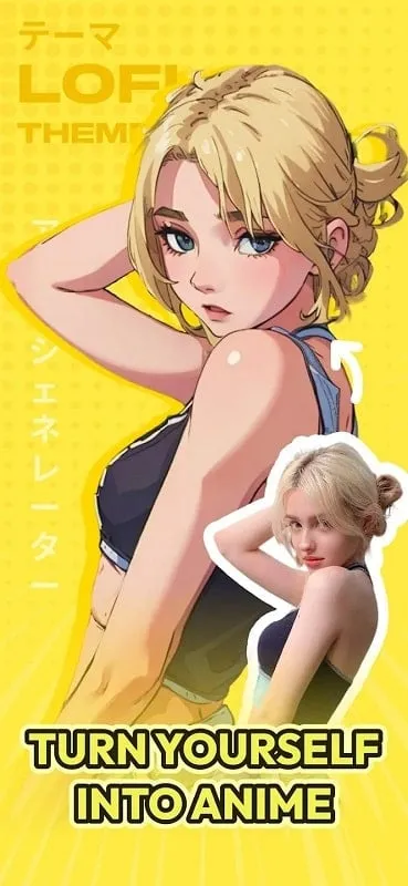 AI Anime Filter mod in action