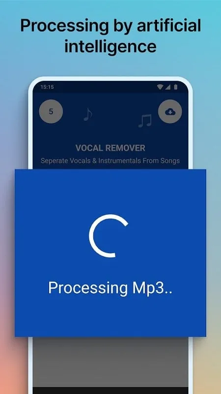 Ví dụ về việc thay đổi giai điệu gốc trong AI Vocal Remover Karaoke mod