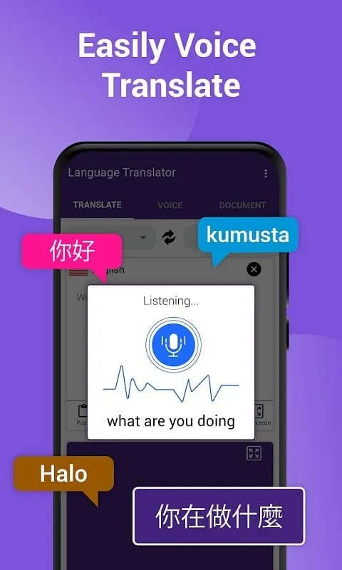 All world Language Translator mod showcasing chat feature