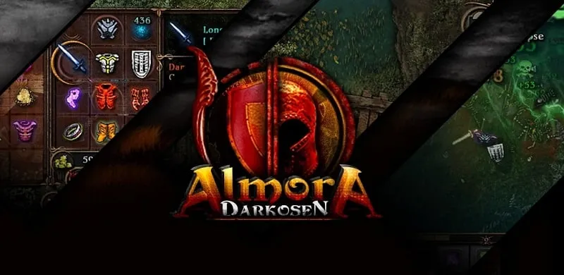 Captura de pantalla del juego Almora Darkosen RPG que muestra los gráficos y la jugabilidad de estilo retro.