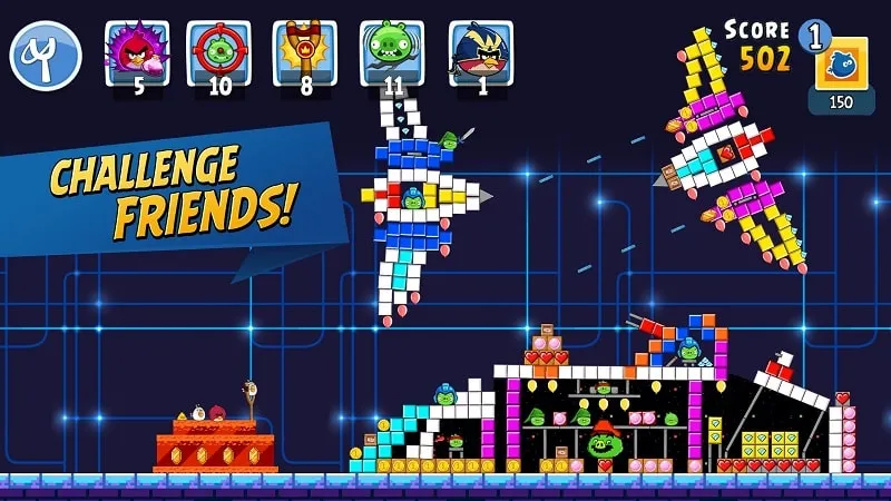 Solução de problemas comuns no Angry Birds Friends MOD APK.