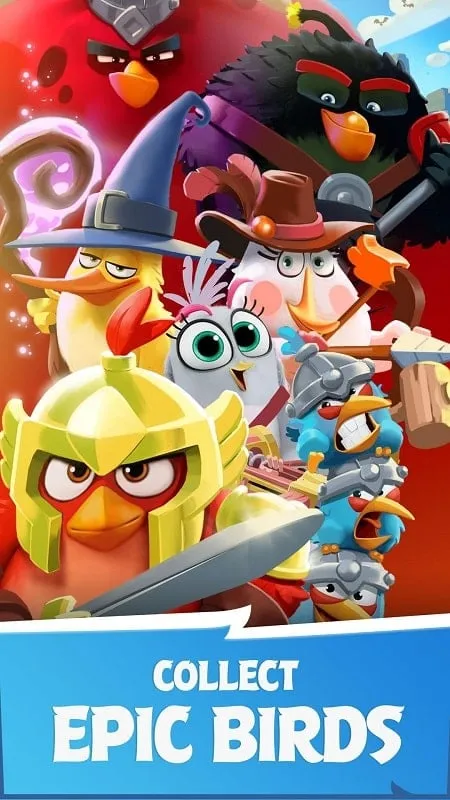 Hình ảnh tìm kiếm file APK Angry Birds Kingdom trong thư mục tải xuống