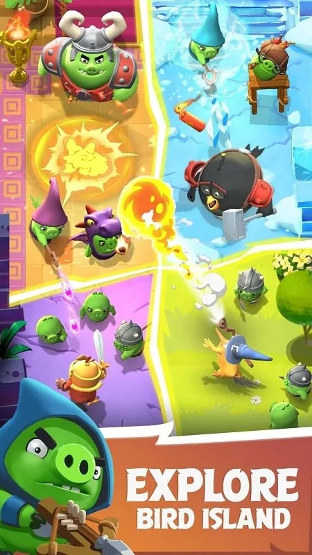 Angry Birds Kingdom mod apk menu