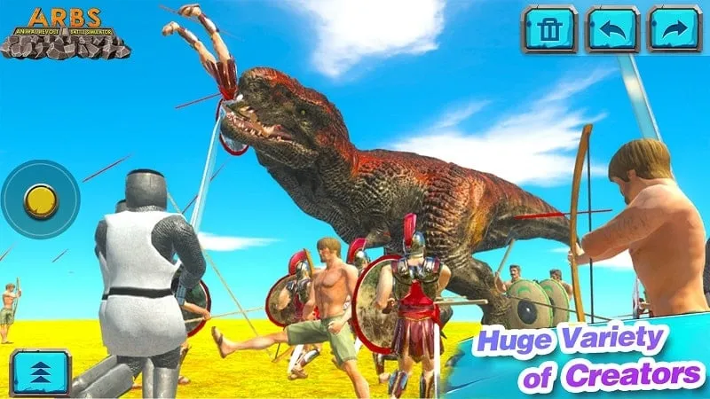 Instalando o Animal Revolt Battle Simulator MOD APK no Android.