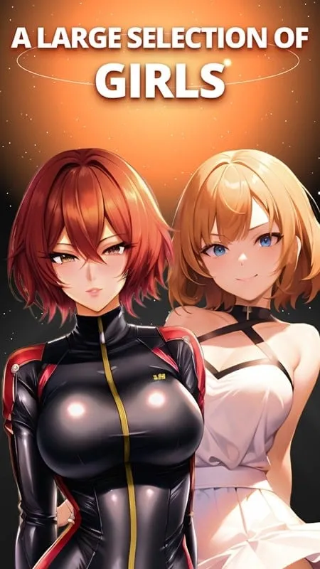 Giao diện Anime AI Girlfriend mod hiển thị tính năng premium