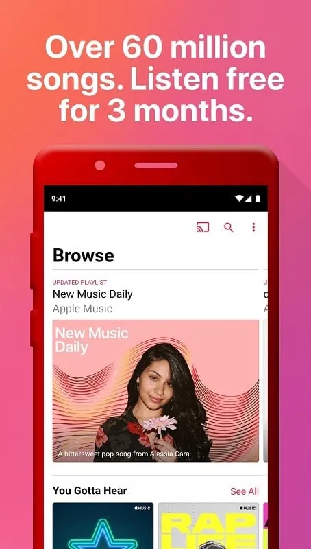 Menggunakan fitur premium Apple Music MOD