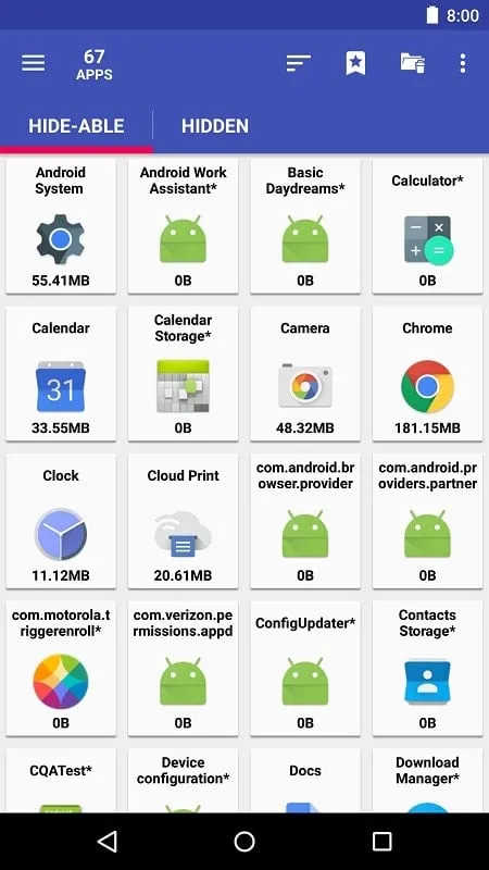 Fitur manajemen aplikasi AppMgr Pro III