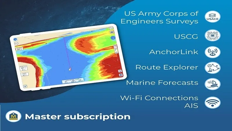 Aqua Map mendemonstrasikan penggunaan peta offline