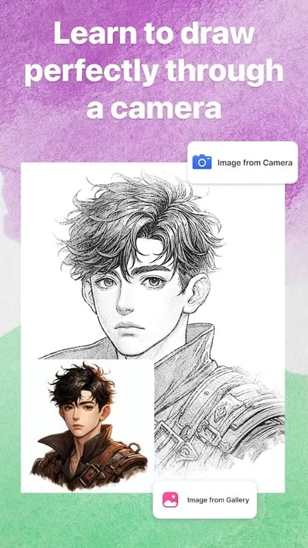 AR Draw Sketch mod using camera and flashlight