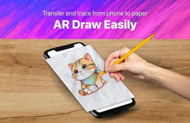 AR Draw Sketch initial screen