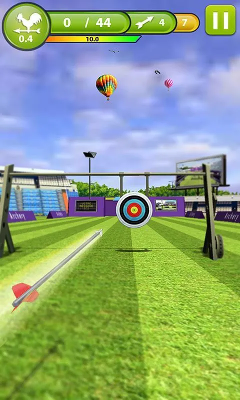 Selecting a bow in Archery Master 3D with unlimited money.