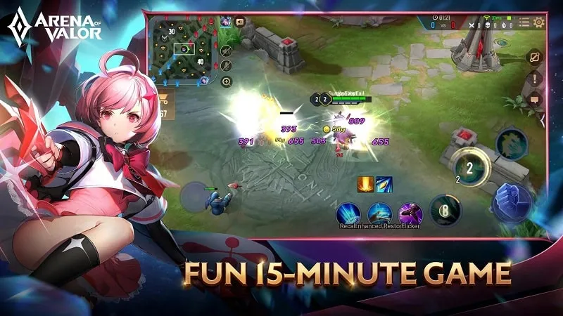 Instalando Arena of Valor Mod APK en un dispositivo Android.