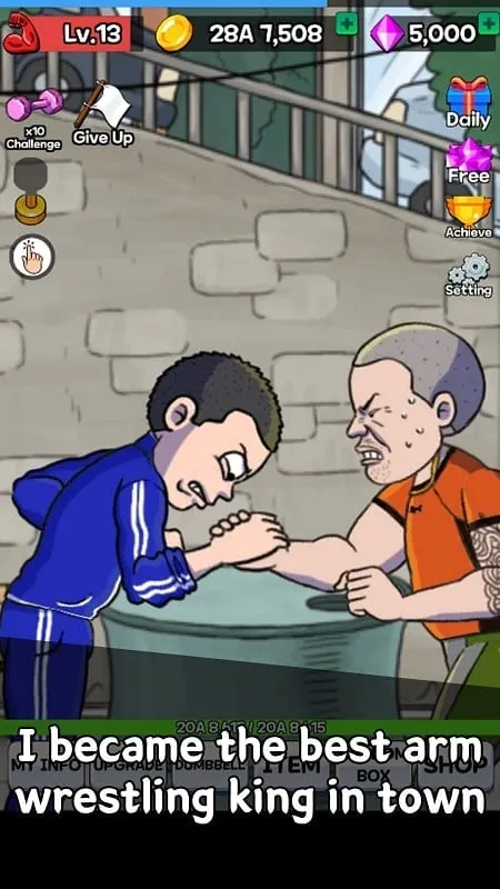 Cara download Arm Wrestling Clicker MOD APK