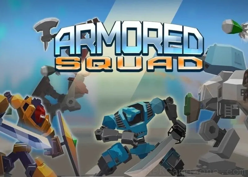 Gameplay of Armored Squad showing various robots in action.