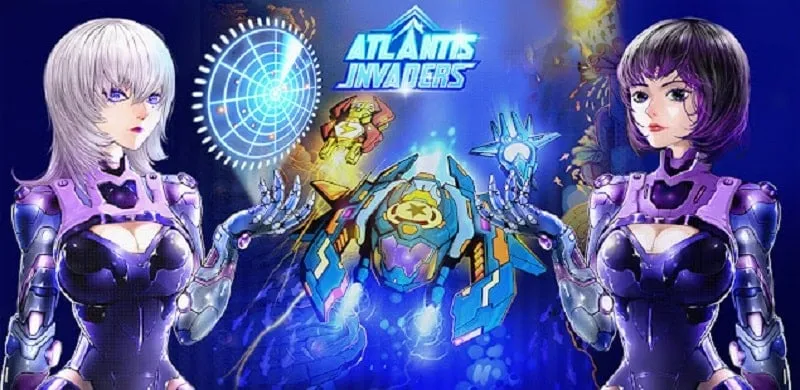 Jugabilidad de Atlantis: Disparos Espaciales con Aliens.