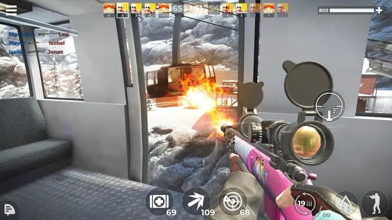 In-Game Screenshot Of Activated Wall Hack