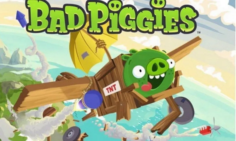 Bad Piggies on a mobile device.