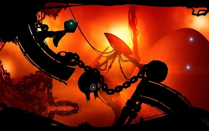 Gameplay BADLAND dengan item dalam game.