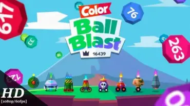 Ball Blast gameplay on a mobile device.