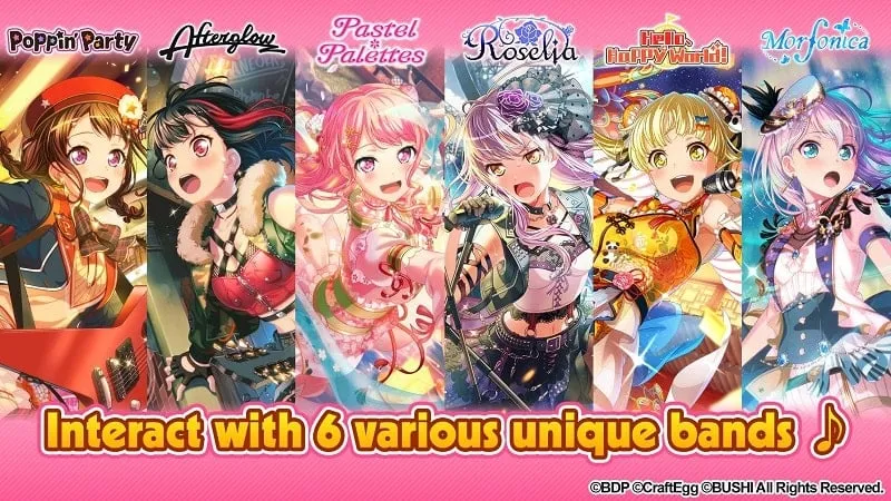 BanG Dream Girls Band Party mod apk download grátis