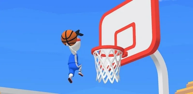 Main screen of the Basket Attack game.