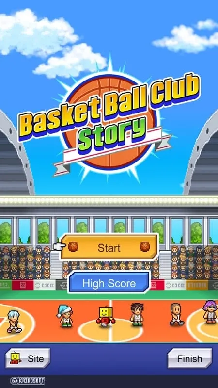 Hình ảnh gameplay Basketball Club Story với tính năng MOD.