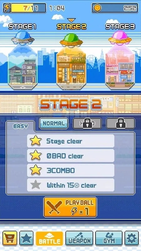 Screenshot of gameplay with the God Mode feature activated.