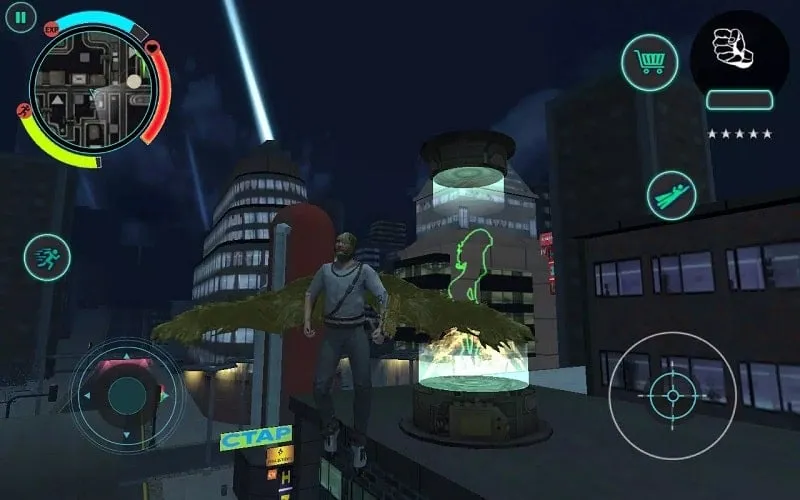 Battle Angel gameplay screenshot showcasing the angel character in action.