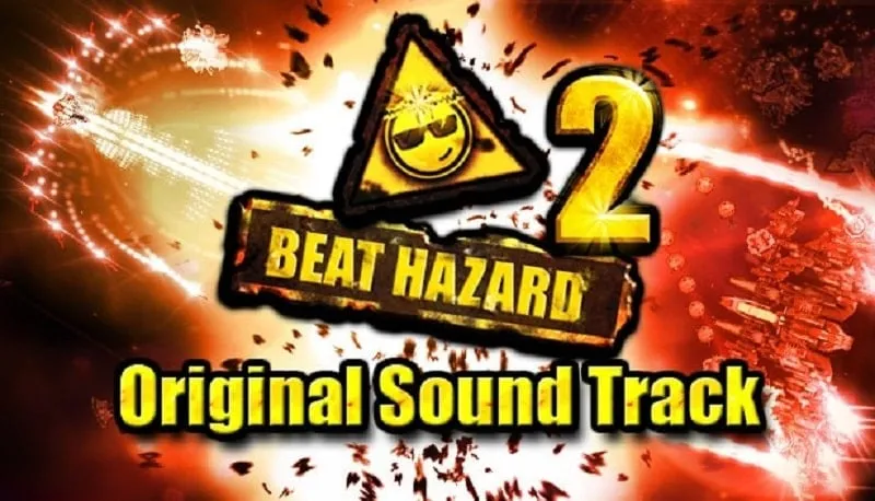 Hình ảnh gameplay Beat Hazard 2 với đồ họa sống động và tàu địch.