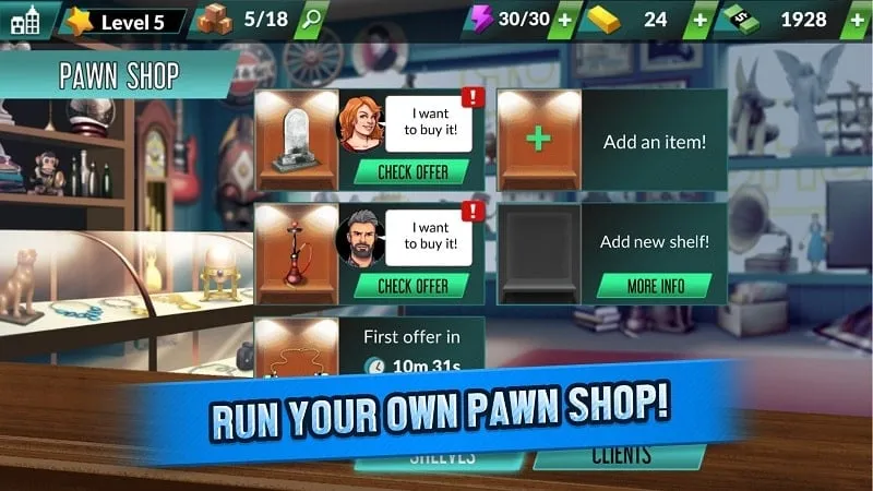 Character selection screen in Bid Wars 2.