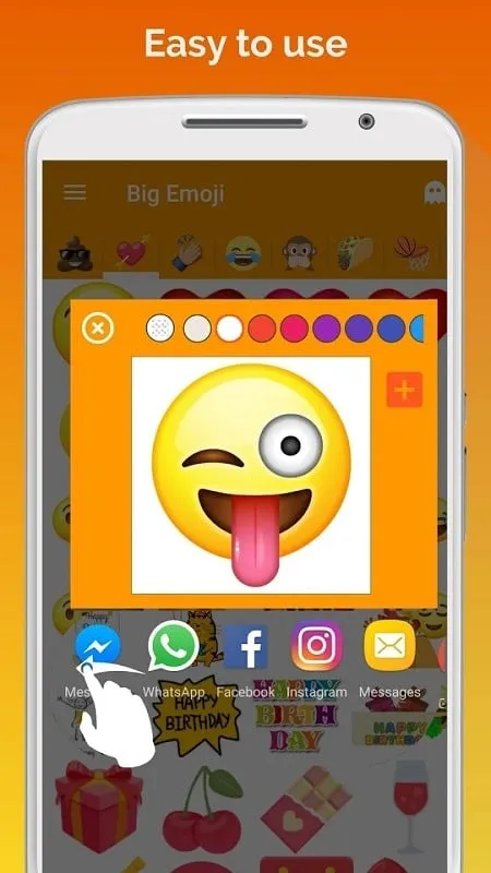 Big Emoji sticker for WhatsApp mod android 