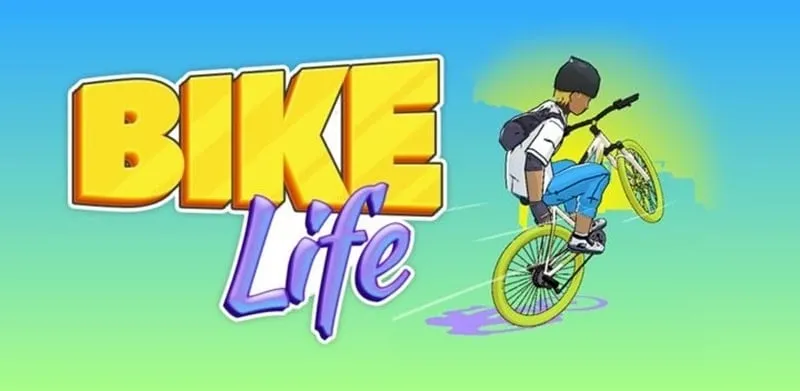 Main screen gameplay of Bike Life showcasing the user interface and in-game environment.