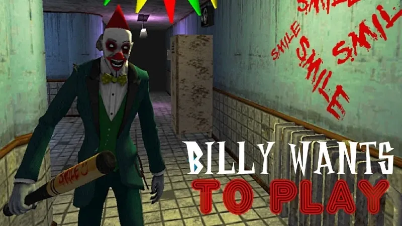 Main screen of the game Billy Wants To Play.