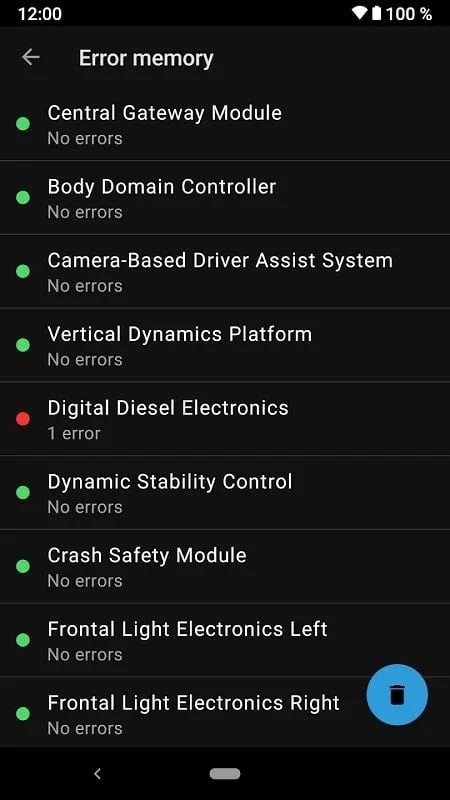 BimmerLink for BMW and MINI mod showing diagnostic features