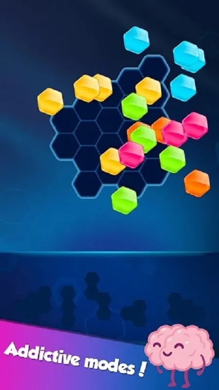 Hình ảnh giao diện đầy màu sắc của Block! Hexa Puzzle.