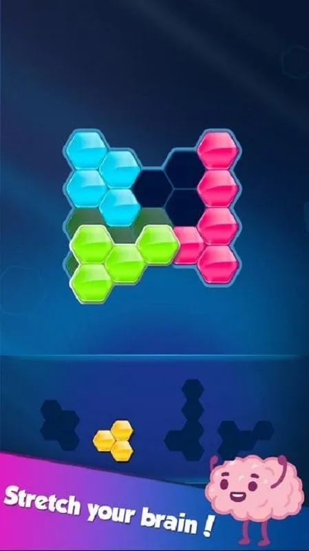 Hình ảnh tính năng Tự động thắng trong Block! Hexa Puzzle MOD APK được kích hoạt.