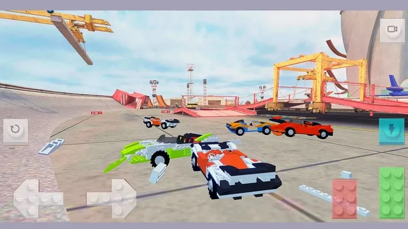 Gameplay screenshot showing a race in progress.