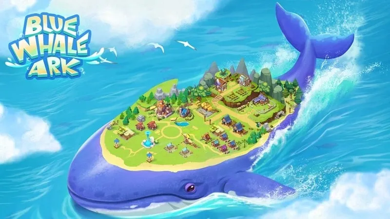 Màn hình bắt đầu game Blue Whale Ark trên điện thoại.