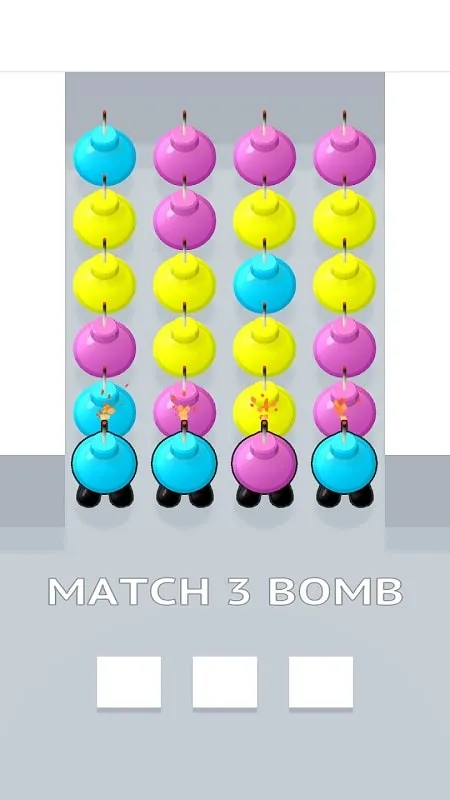 Menu mod trong Bomb Jam 3D.