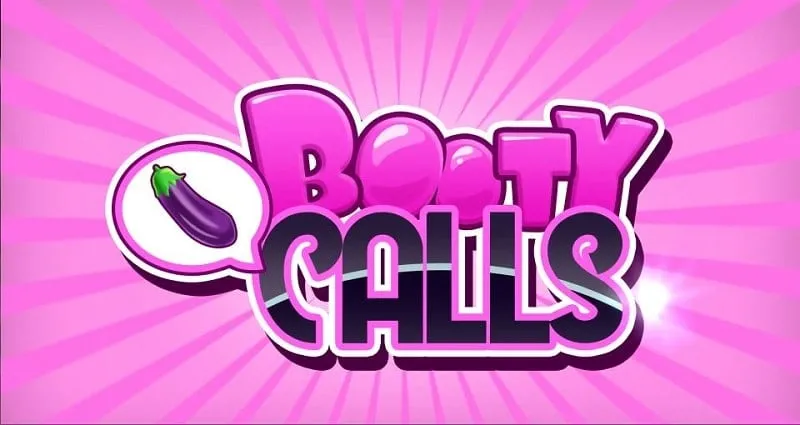 Tangkapan layar antarmuka game Booty Calls yang menunjukkan karakter utama berinteraksi dengan karakter wanita.