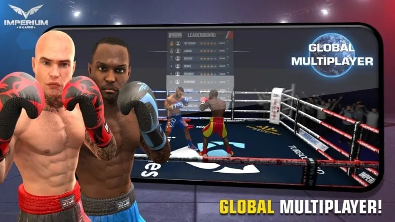 A screenshot of the character customization screen in Boxing - Fighting Clash.