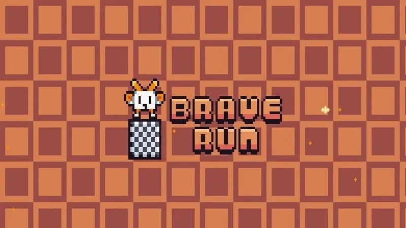 Nhân vật đang chạy vượt chướng ngại vật trong game Brave Run.